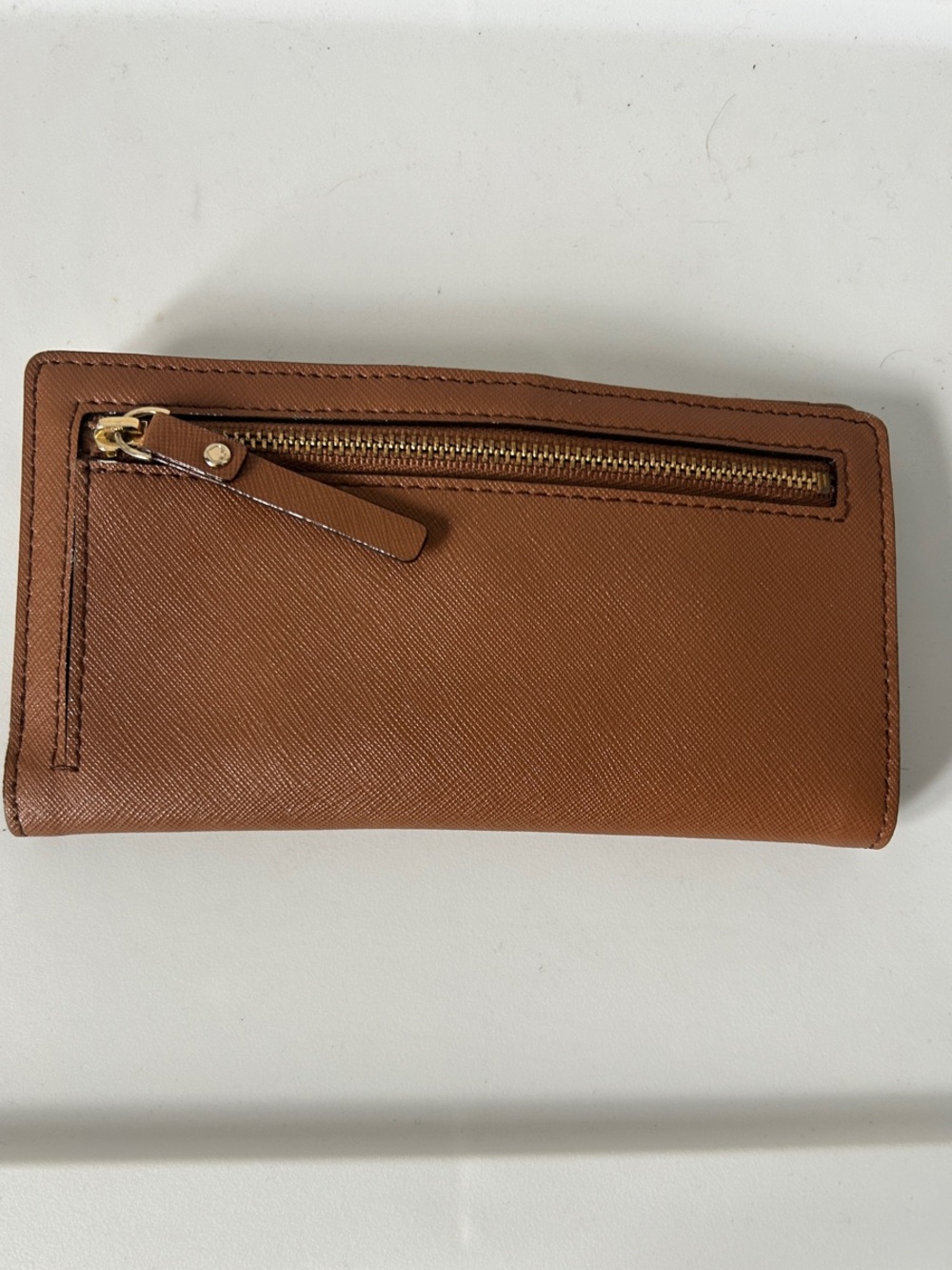 kate spade brown leather men's long wallet - Picture 3 of 6